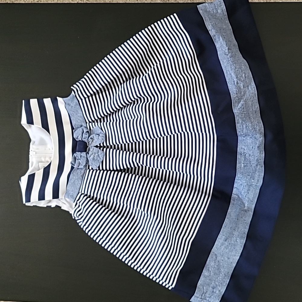 Bonnie Jean exclusive navy blue sailor dress sz 18m